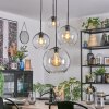 Koyoto hanging light, globe light, Cluster pendant lamp clear, 4-light sources