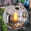 Koyoto hanging light, globe light, Cluster pendant lamp chrome, Smoke-coloured, 4-light sources