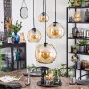 Koyoto hanging light, globe light, Cluster pendant lamp Amber, 4-light sources