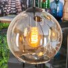 Koyoto hanging light, globe light, Cluster pendant lamp Amber, 4-light sources