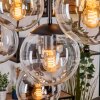 Gastor hanging light, globe light, pendant light Amber, clear, Smoke-coloured, 8-light sources