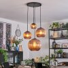 Koyoto hanging light, globe light, Cluster pendant lamp coppery, 4-light sources