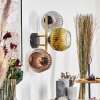 Ripoll globe light, wall light gold, black, 3-light sources