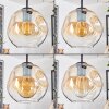 Ripoll globe light, Cluster pendant lamp Amber, clear, 4-light sources