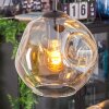 Ripoll globe light, Cluster pendant lamp Amber, clear, 4-light sources
