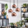 Ripoll hanging light, globe light, Cluster pendant lamp clear, coppery, 4-light sources