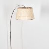 Sabadim floor lamp, Arch lamps matt nickel, black, 1-light source, Fabric lampshade