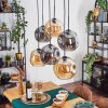 Ripoll hanging light, globe light, pendant light Amber, Smoke-coloured, 6-light sources