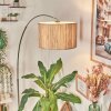 Bongal floor lamp, Arch lamps chrome, black, 1-light source, Fabric lampshade
