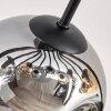 Ripoll ceiling light, globe light Amber, clear, Smoke-coloured, 12-light sources