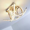 FELIN ceiling light LED matt nickel, 1-light source