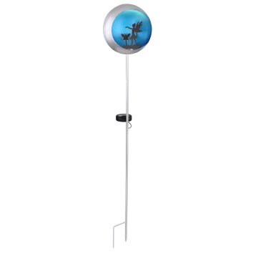 Globo  solar light LED blue, silver, 1-light source