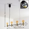 Gnarp Pendant Light black-gold, 4-light sources