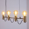 Gnarp Pendant Light black-gold, 4-light sources