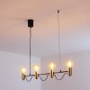 Gnarp Pendant Light black-gold, 4-light sources