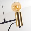 Gnarp Pendant Light black-gold, 4-light sources
