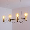 Gnarp Pendant Light black-gold, 4-light sources