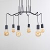 Cuyama Pendant Light black, 6-light sources