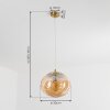 Tomboul Pendant Light gold, 1-light source