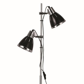 Ideal Lux ELVIS Floor Lamp black, 2-light sources