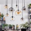 Koyoto hanging light, globe light, pendant light Amber, clear, Smoke-coloured, 8-light sources