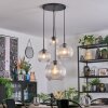 Koyoto hanging light, globe light, Cluster pendant lamp clear, 4-light sources