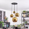 Koyoto hanging light, globe light, Cluster pendant lamp gold, 4-light sources