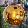 Koyoto hanging light, globe light, Cluster pendant lamp gold, 4-light sources