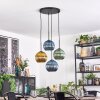 Koyoto hanging light, globe light, Cluster pendant lamp blue, gold, green, 4-light sources