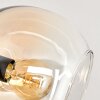 Koyoto ceiling light, globe light 86 cm Amber, clear, Smoke-coloured, 8-light sources