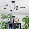 Koyoto ceiling light, globe light 78 cm clear, 6-light sources