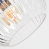 Koyoto ceiling light, globe light 78 cm clear, 6-light sources
