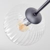 Koyoto ceiling light, globe light 78 cm clear, 6-light sources