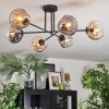 Ripoll ceiling light, globe light Amber, clear, Smoke-coloured, 6-light sources