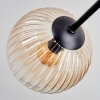 Koyoto ceiling light, globe light 80 cm Amber, clear, 6-light sources