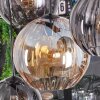 Koyoto hanging light, globe light, pendant light Amber, clear, Smoke-coloured, 8-light sources