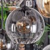 Koyoto hanging light, globe light, pendant light Amber, clear, Smoke-coloured, 8-light sources