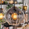 Koyoto hanging light, globe light, pendant light Amber, clear, Smoke-coloured, 6-light sources
