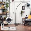 Ripoll globe light, floor lamp, Arch lamps black, 1-light source