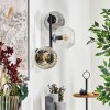 Ripoll globe light, wall light Amber, clear, Smoke-coloured, 3-light sources