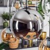 Koyoto hanging light, globe light, pendant light Amber, chrome, clear, Smoke-coloured, 6-light sources