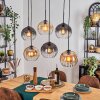 Koyoto hanging light, globe light, pendant light Amber, clear, Smoke-coloured, 6-light sources