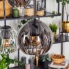 Koyoto hanging light, globe light, pendant light Amber, clear, Smoke-coloured, 6-light sources