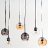 Koyoto hanging light, globe light, pendant light Amber, clear, Smoke-coloured, 6-light sources