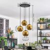 Ripoll hanging light, globe light, Cluster pendant lamp gold, 4-light sources