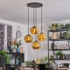 Ripoll hanging light, globe light, Cluster pendant lamp gold, 4-light sources