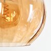 Koyoto hanging light, globe light, pendant light Amber, clear, Smoke-coloured, 6-light sources