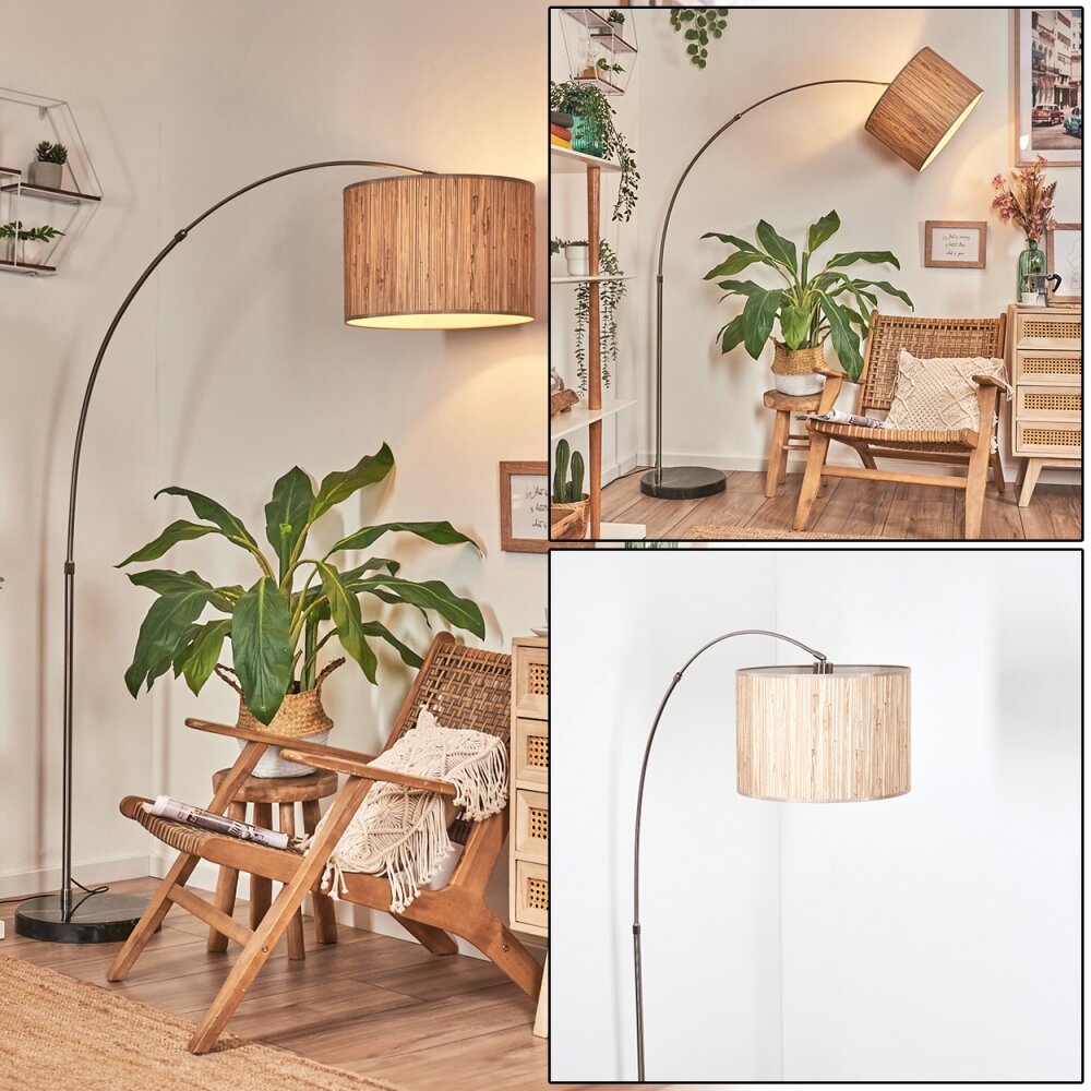 Bongal floor lamp matt nickel, black, 1-light source H3962756 ...