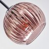 Koyoto ceiling light, globe light 78 cm coppery, 6-light sources