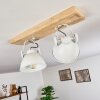 SVANFOLK Ceiling Light brown, white, 2-light sources